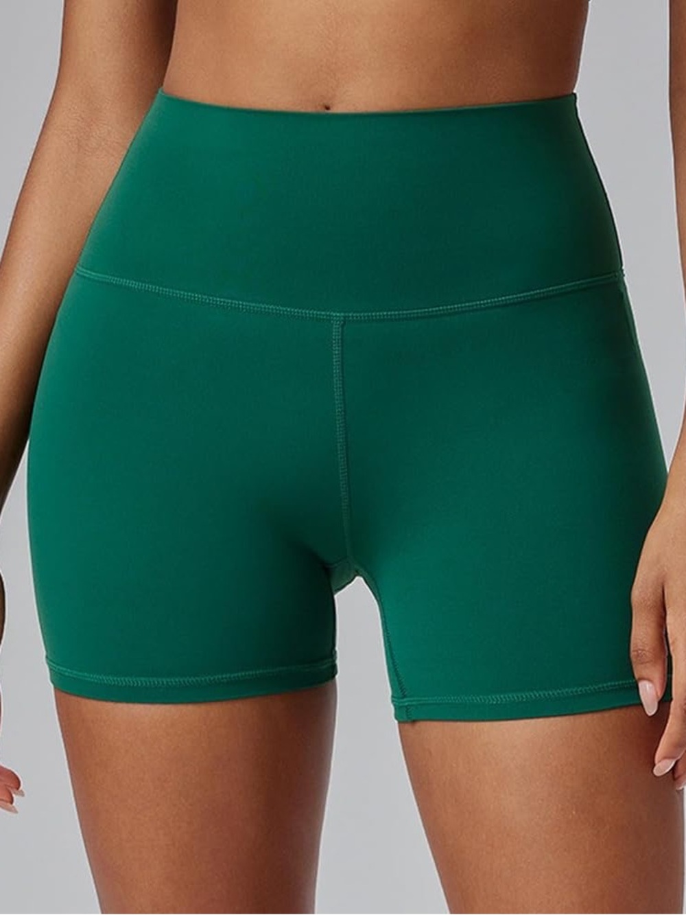 TNA Life Atmosphere High-Waist Emerald Green Bike Shorts